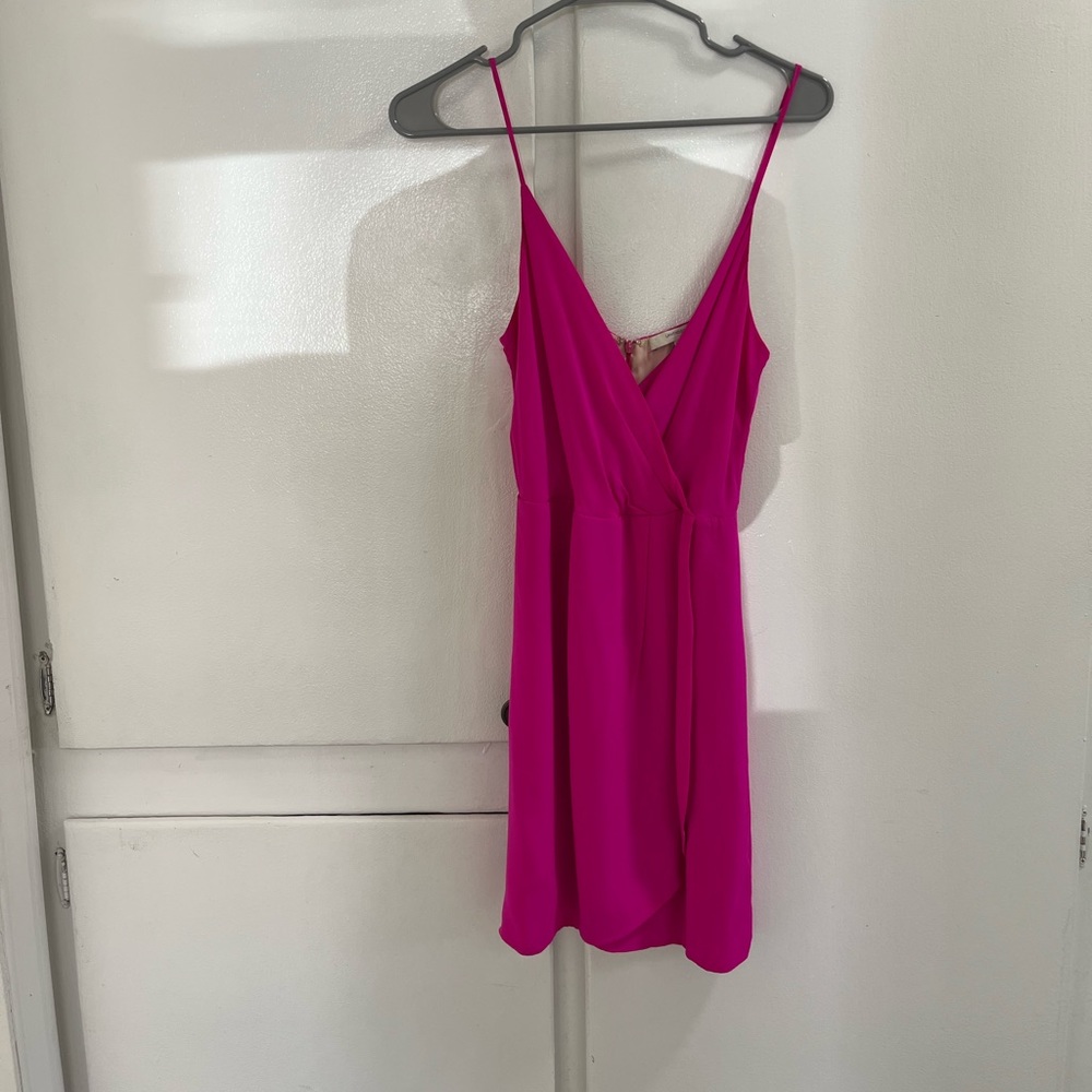 100% Silk Lavender Brown Dress